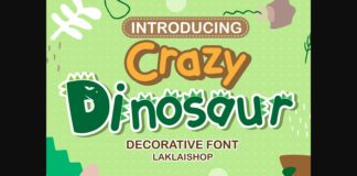 Crazy Dinosaur Font Poster 1