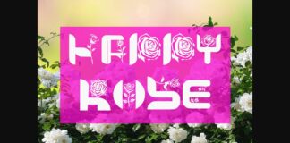 Crazy Rose Font Poster 1