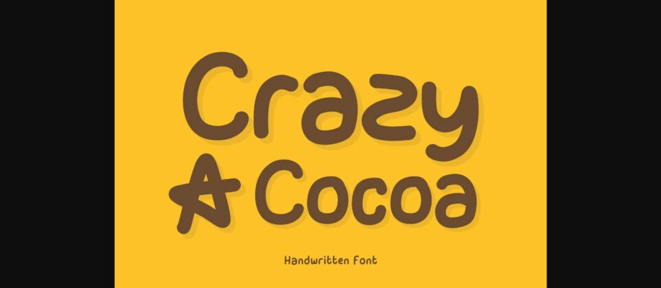 Crazy a Cocoa Font Poster 3