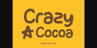 Crazy a Cocoa Font Poster 1