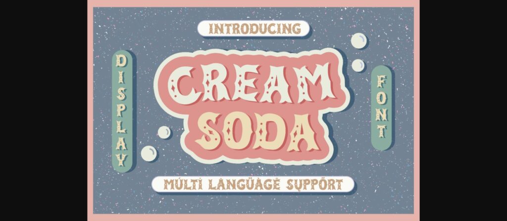 Cream Soda Font Poster 1