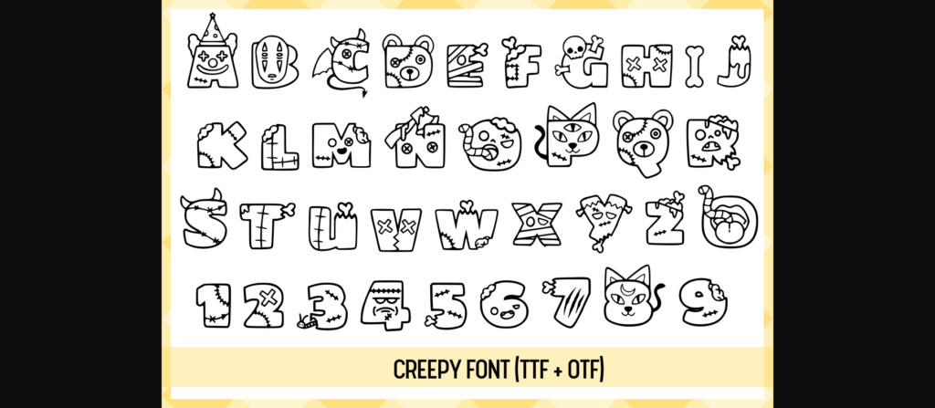 Creepy Font Poster 4