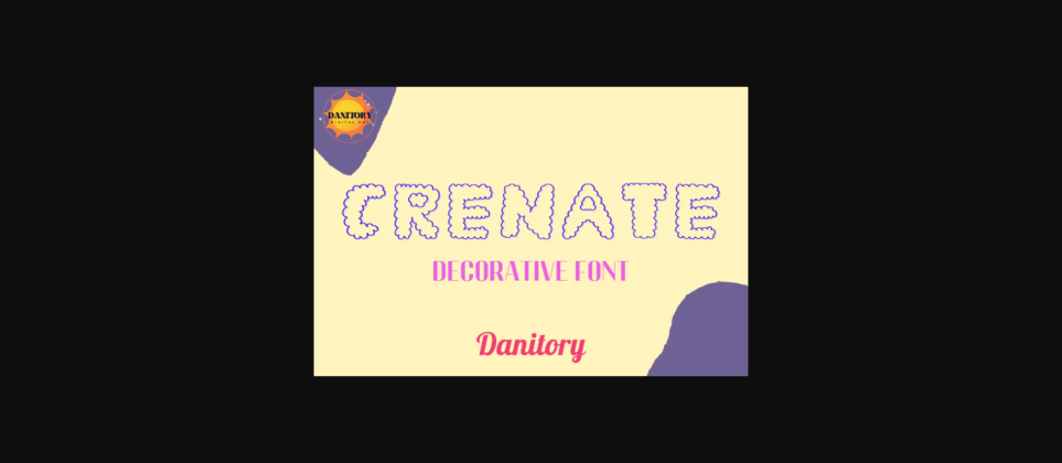 Crenate Font Poster 3