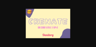 Crenate Font Poster 1