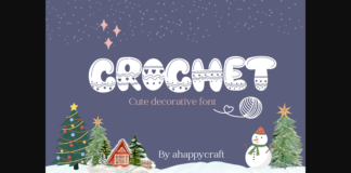 Crochet Font Poster 1