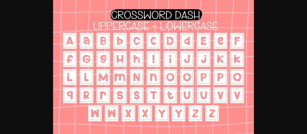 Crossword Font Poster 8