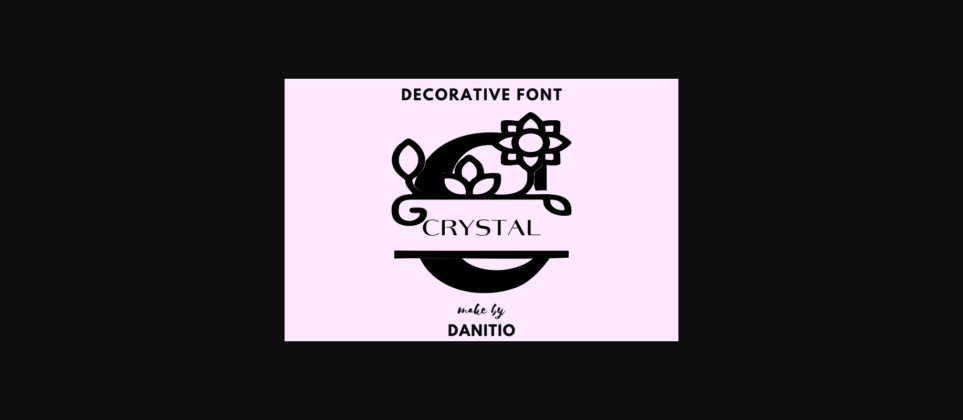 Crystal Font Poster 3