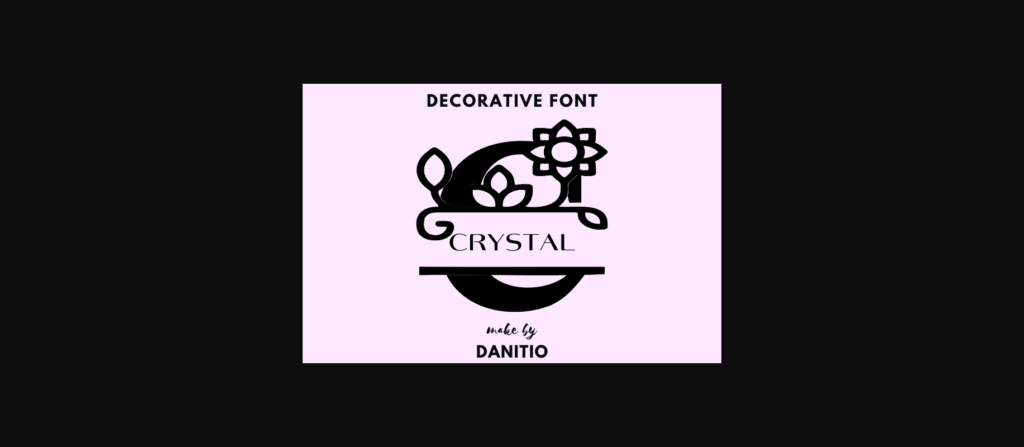 Crystal Font Poster 1