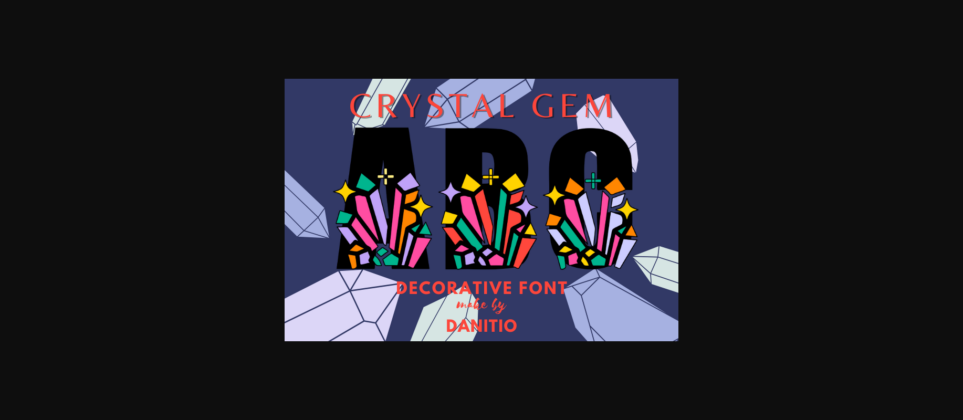 Crystal Gem Font Poster 3