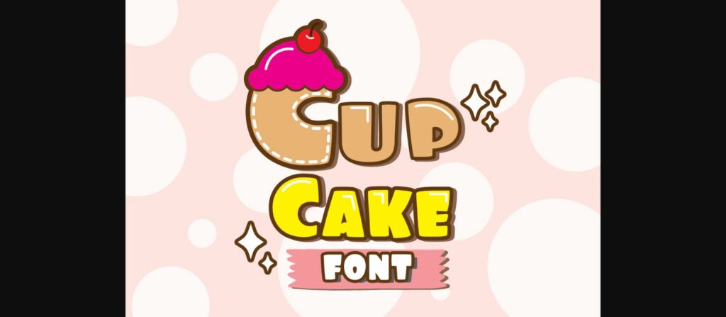 Cup Cake Font Poster 3