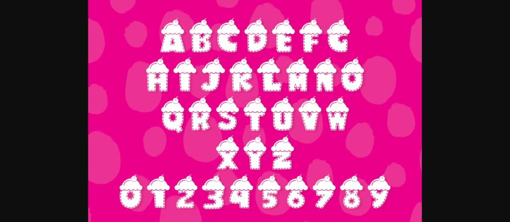 Cup Cake Font Poster 4