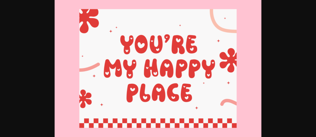 Cupid Heart Font Poster 5