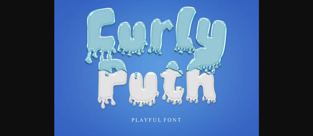 Curly Puth Font Poster 3