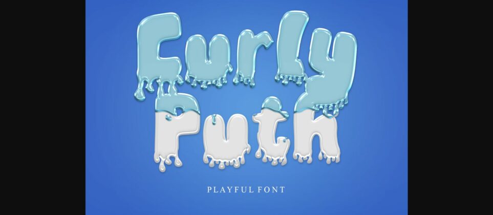 Curly Puth Font Poster 3