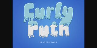 Curly Puth Font Poster 1