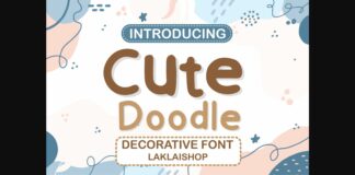 Cute Doodle Font Poster 1