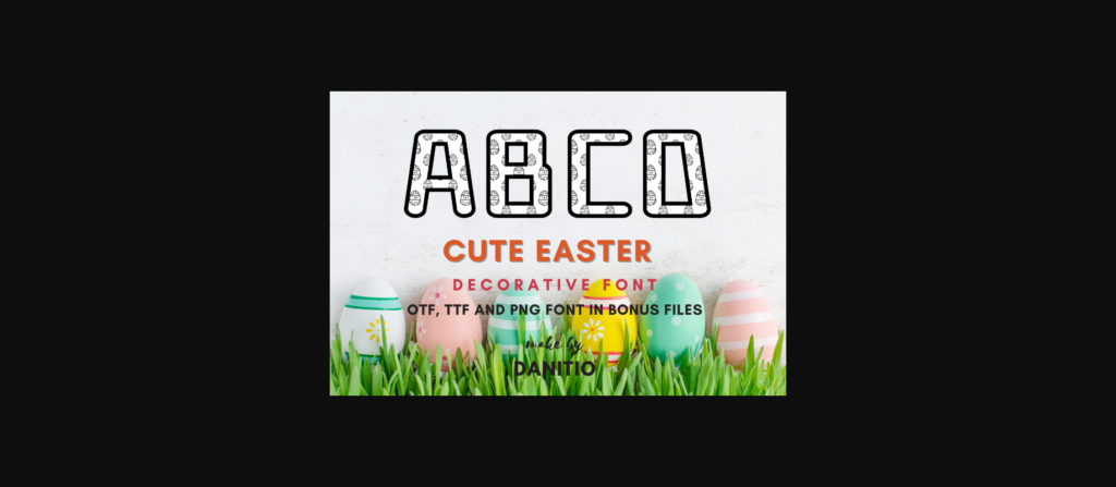 Cute Easter Font Poster 3