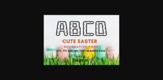 Cute Easter Font Poster 1