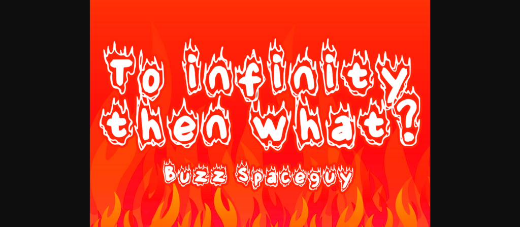 Cute Fire Font Poster 4