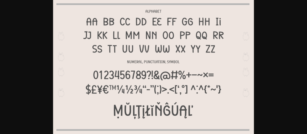 Cute Gunea Font Poster 7