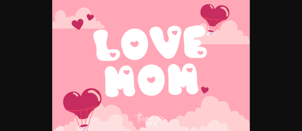 Cute Heart Font Poster 5