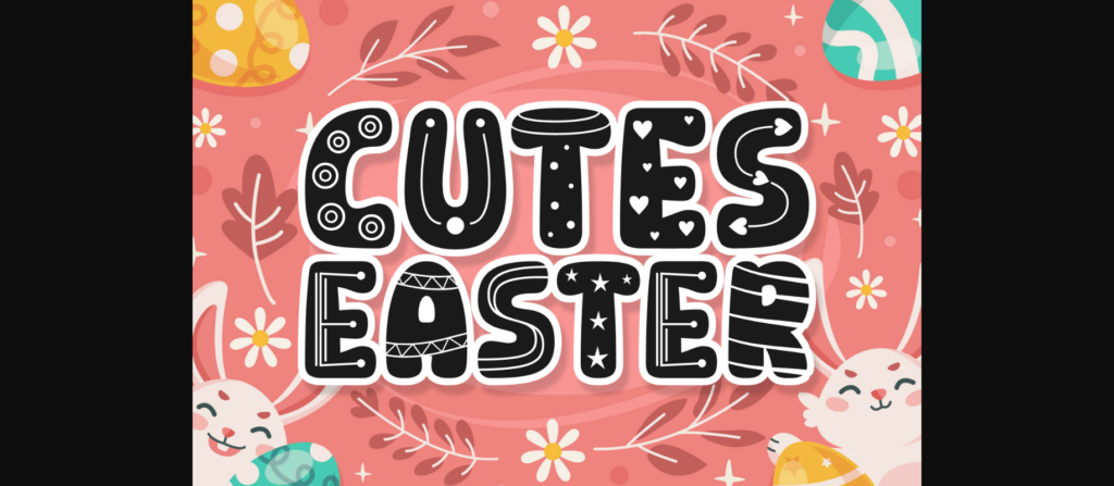 Cutes Easter Font Poster 3