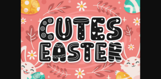 Cutes Easter Font Poster 1