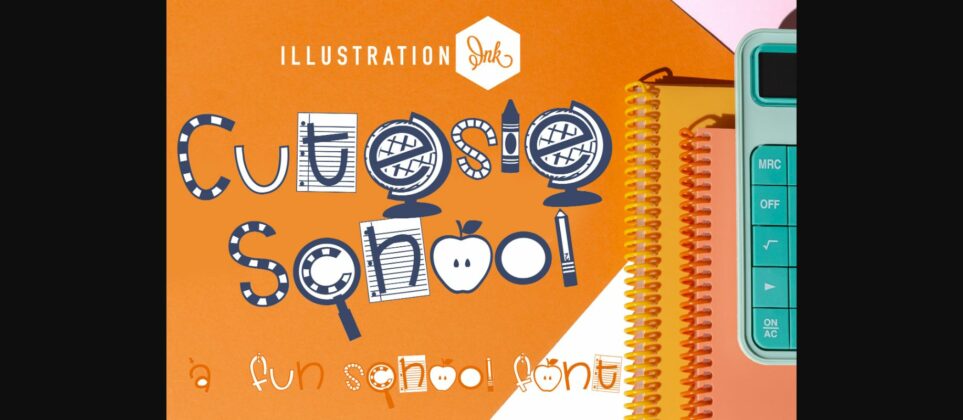 Cutesie School Font Poster 3