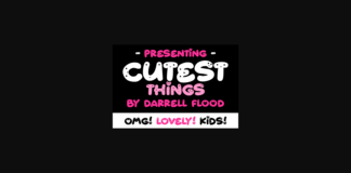 Cutest Things Font Poster 1