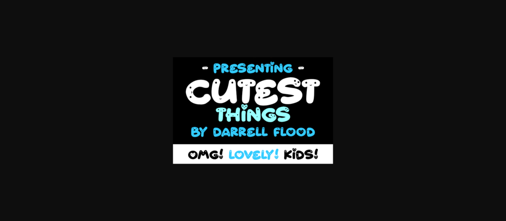 Cutest Things Font Poster 4