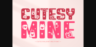 Cutesy Mine Font Poster 1