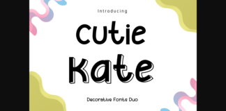 Cutie Kate Duo Font Poster 1