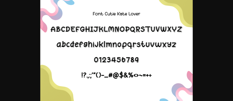 Cutie Kate Duo Font Poster 11