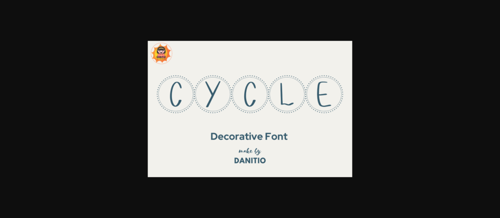 Cycle Font Poster 3