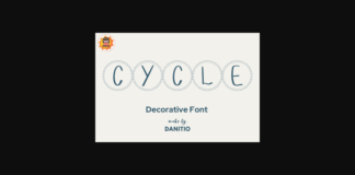 Cycle Font Poster 1