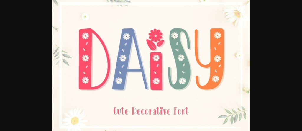 Daisy Font Poster 1