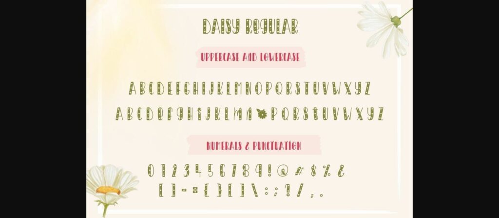 Daisy Font Poster 7