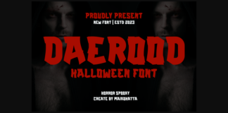 Daerood Font Poster 1