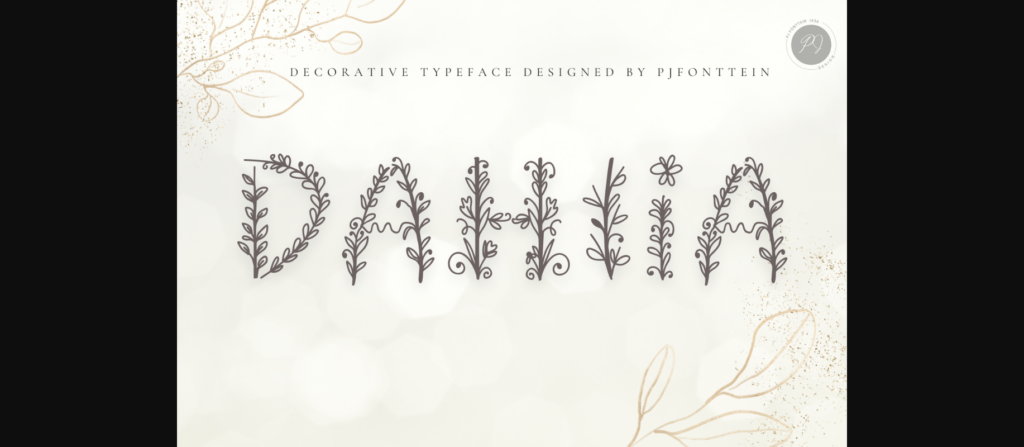 Dahlia Font Poster 3