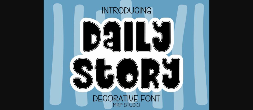 Daily Story Font Poster 3