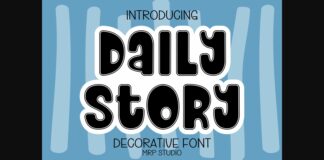 Daily Story Font Poster 1