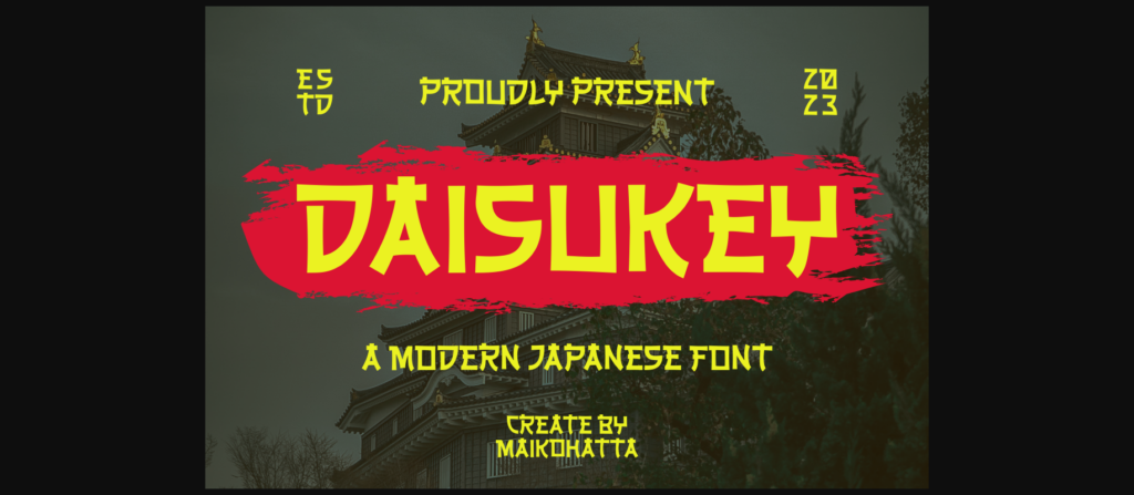 Daisukey Font Poster 3