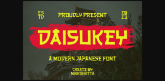 Daisukey Font Poster 1