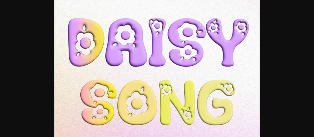 Daisy Song Font Poster 4