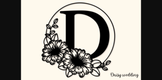 Daisy Wedding Font Poster 1