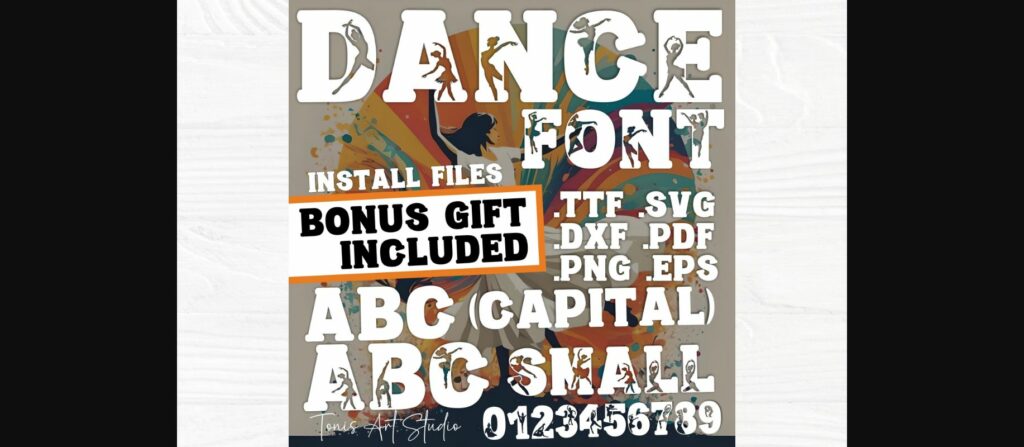 Dance Font Poster 3