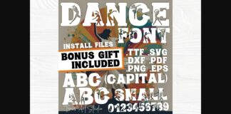 Dance Font Poster 1