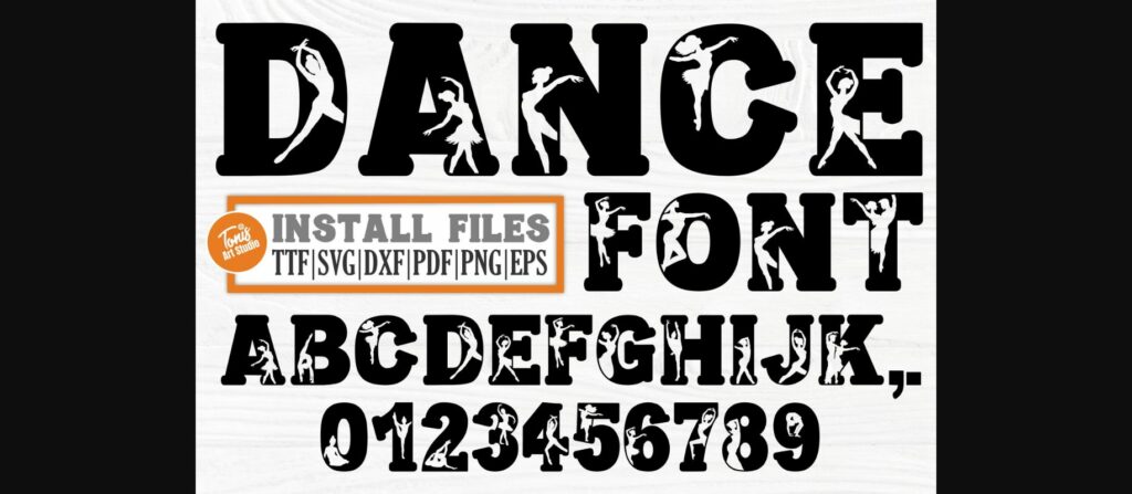 Dance Font Poster 4