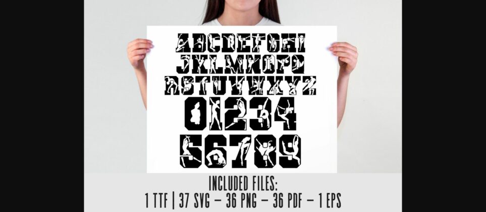 Dance Varsity Font Poster 4