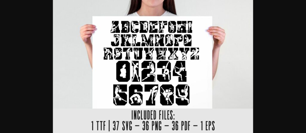 Dance Varsity Font Poster 2